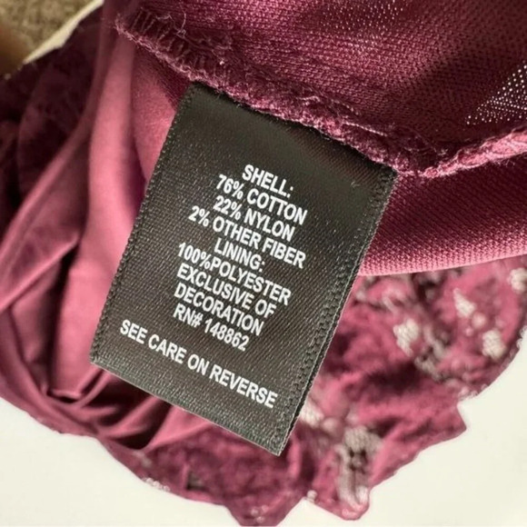 Torrid Burgundy Mini Lace Trapeze Dress Size 3XL - Picture 10 of 11